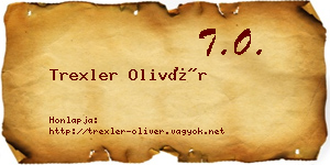 Trexler Olivér névjegykártya